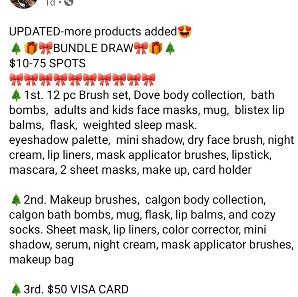 $10 Draw Spots